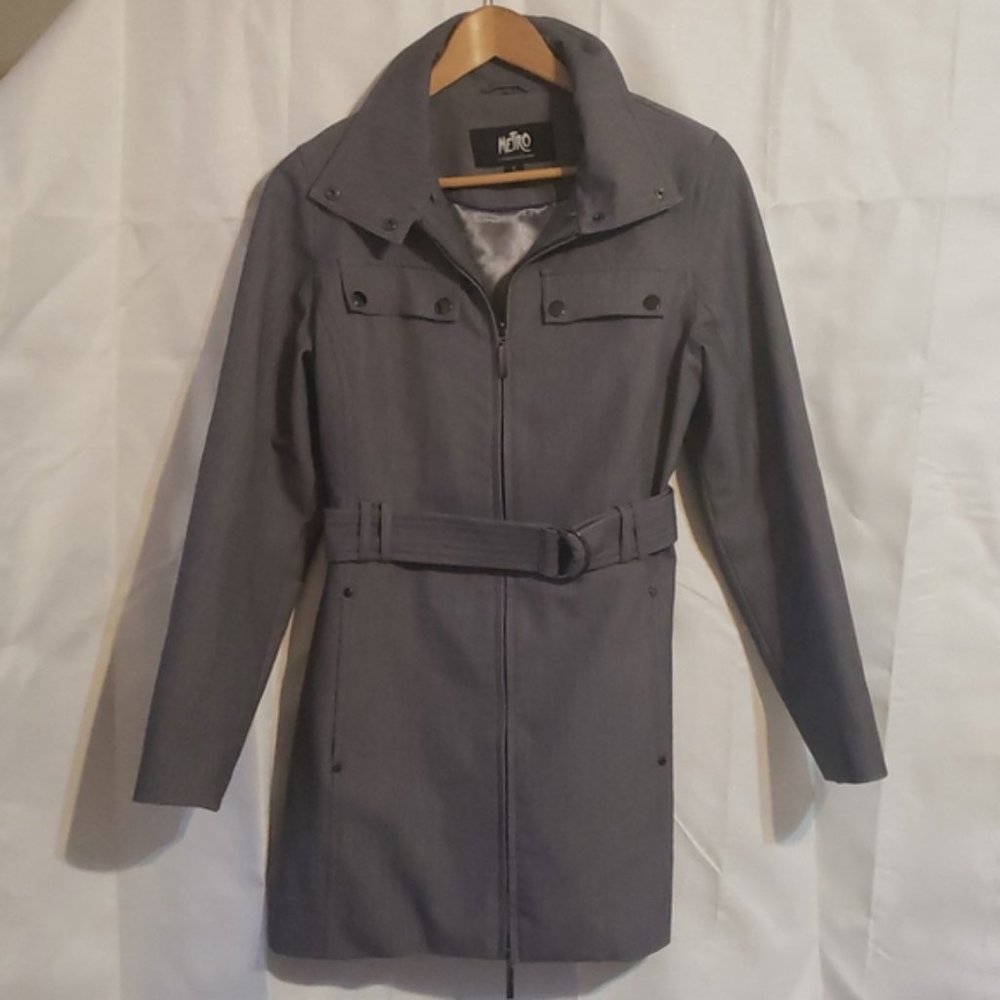 Metro lined gray dress jacket